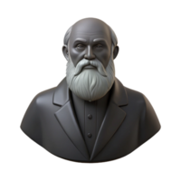 3D Model of a Man with a Beard and Suit png