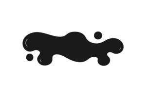 Minimalist Water Splash Silhouette Design with Fluid Motion Elements vector