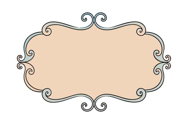 Elegant Vintage Ornamental Frame Illustration for Timeless Design Projects