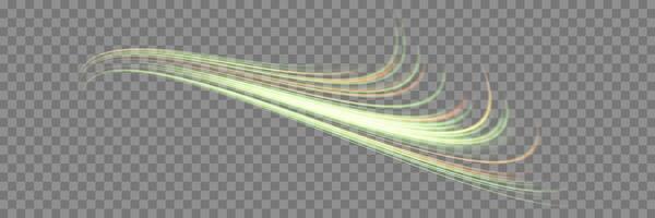 Glowing lines. Neon realistic energy speed. vector