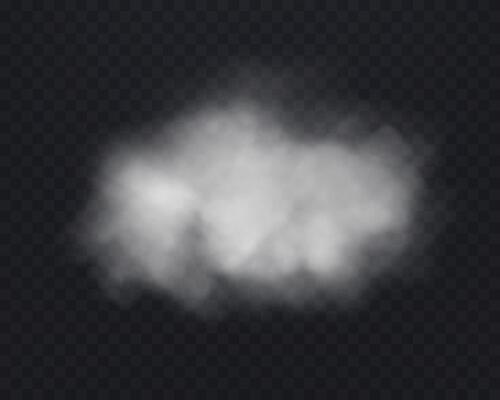 Realistic light white smoke or haze. Magic fog, vapor.