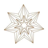simple snowflake isolated vector