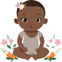 Smiling Baby Illustrations for Parenting Websites. . png