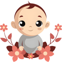Tiny Baby Icons with Endearing Expressions. . png