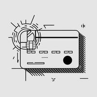 Credit card illustration vector