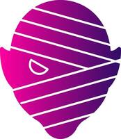 Mummy Glyph Gradient Icon vector