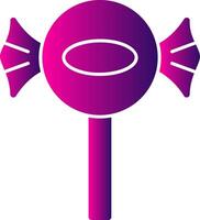 Lollipop Glyph Gradient Icon vector