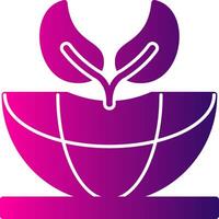 Sustainability Glyph Gradient Icon vector