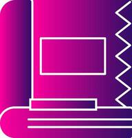 Spell Book Glyph Gradient Icon vector