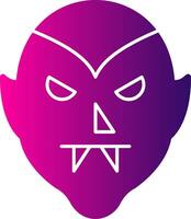 Dracula Glyph Gradient Icon vector