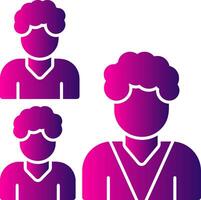 Group Glyph Gradient Icon vector