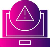 Error Glyph Gradient Icon vector