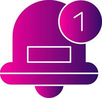 Notification Glyph Gradient Icon vector