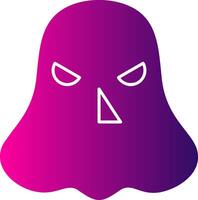 Ghost Glyph Gradient Icon vector