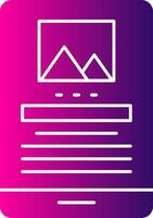 A purple and pink icon with a computer screen vector