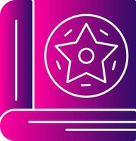 Spellbook Glyph Gradient Icon vector