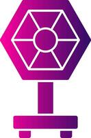 Camera Reflector Glyph Gradient Icon vector