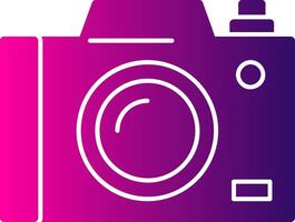 Camera Glyph Gradient Icon vector