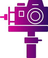 Gimbal Glyph Gradient Icon vector