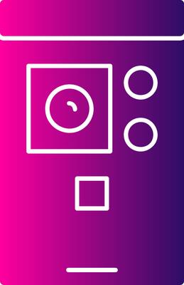 Smartphone Camera Glyph Gradient Icon