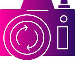 Front Camera Glyph Gradient Icon vector