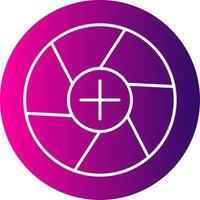 Diaphragm Glyph Gradient Icon vector
