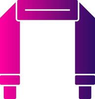 Camera Strap Glyph Gradient Icon vector