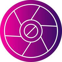 Camera Exposure Glyph Gradient Icon vector