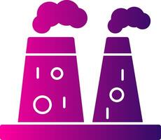 Geothermal Energy Glyph Gradient Icon vector
