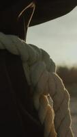 Cord Of A Praying Monk In The Nature video