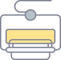 A printer icon on a white background vector