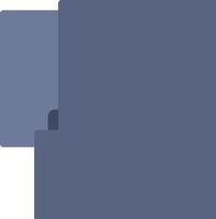 A blue square with a white background vector