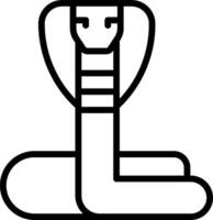 A snake is sitting on a chair vector