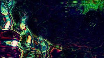 Abstract colorful acrylic paint inks movement, concept of art and fine art. Motion. Light flares on liquid psychedelic substance, seamless loop. video