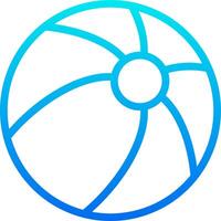 A beach ball icon on a white background vector
