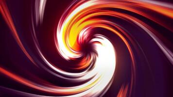 Dynamic animated colorful vortex, seamless loop. Motion. Top view of bright tornado with glowing curving stripes. video