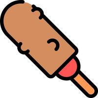 Ice cream popsicle icon vector