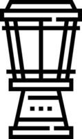 A black and white illustration of a drum vector