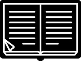 An open book icon on a white background vector