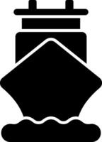 A ship icon on a white background vector