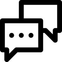 Two speech bubbles with dots on them vector