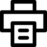Printer icon on white background vector