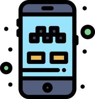 A phone with a game on it vector