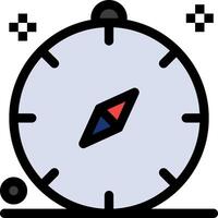 A clock with a red dot on it vector