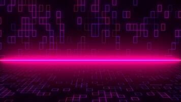 Abstract technology background with blocks video