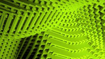 White and green background. Design. Colors move and make up a figure in abstraction like a spider web and move from side to side. video