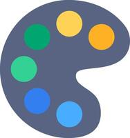 A palette with different colors on it vector