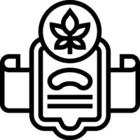 A black and white image of a leaf on a book vector