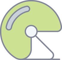 A green and white circular icon vector