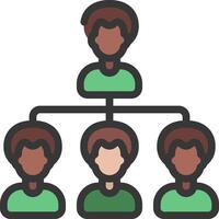People in a hierarchy icon vector